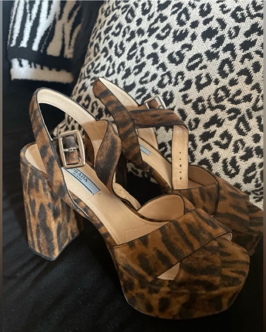 Prada Leopard heels - Image 1