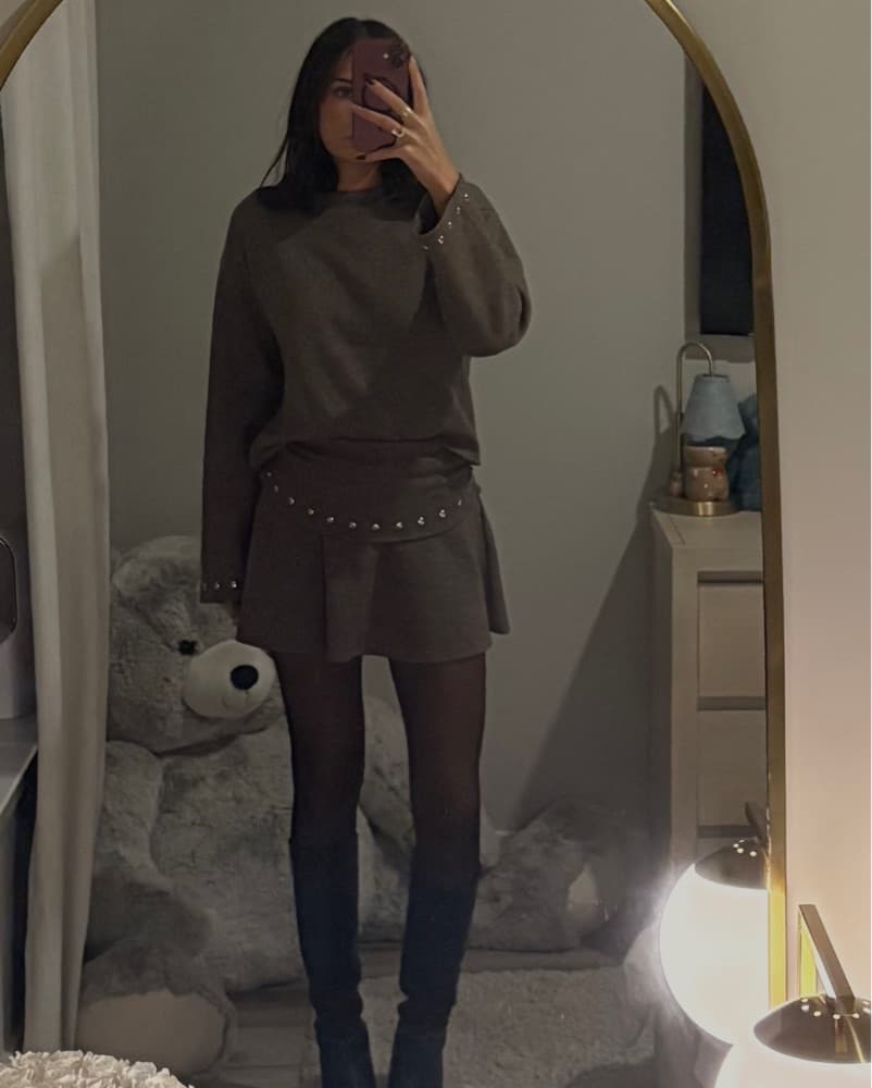 Zara Brown Studded Set - Image 1