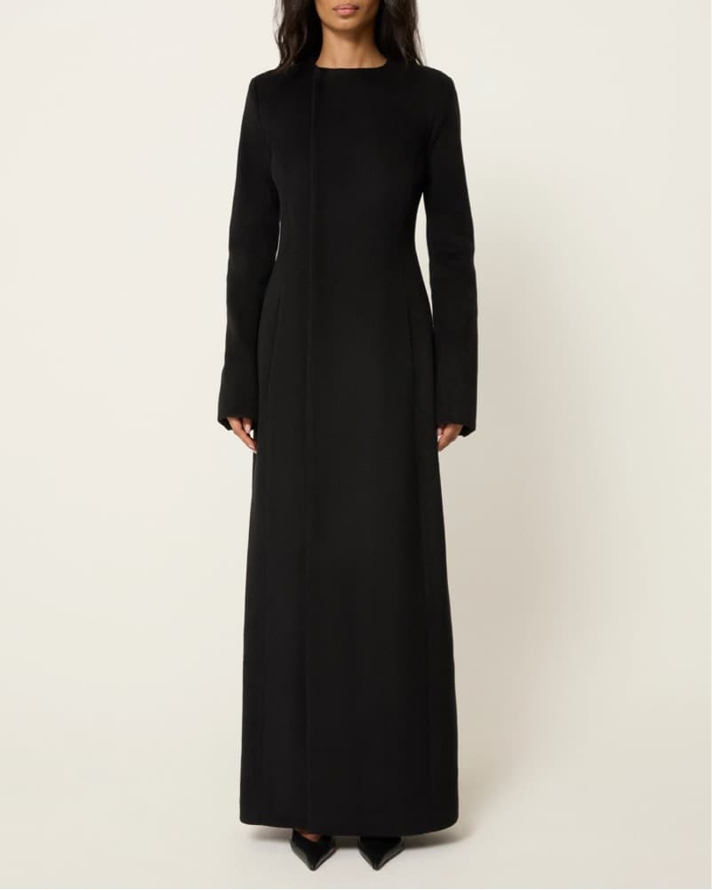 Khy Black Maxi Coat - Image 2