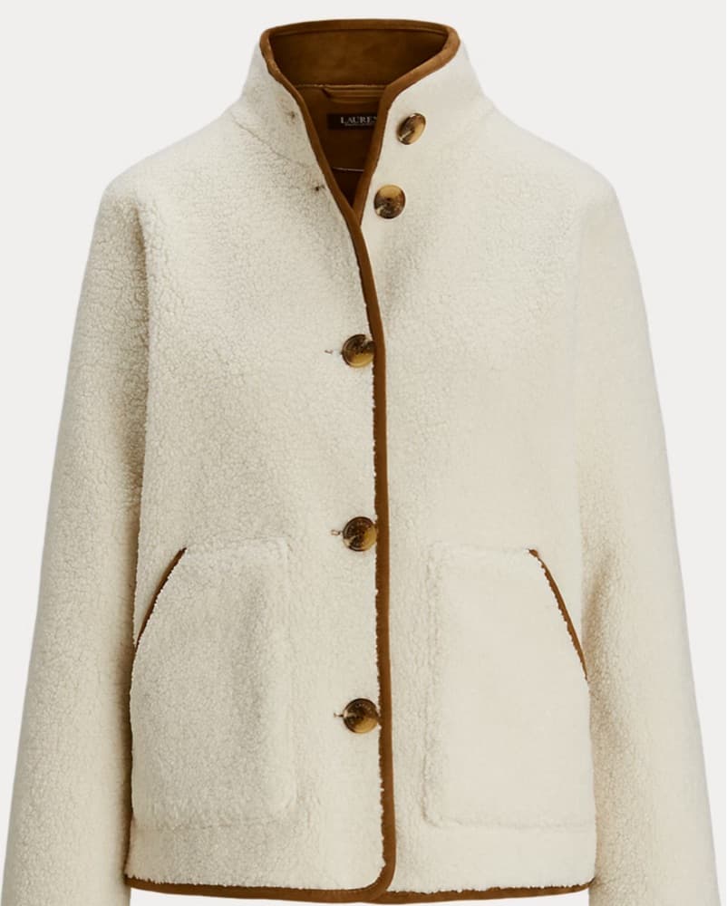 Lauren Ralph Lauren Faux Shearling Coat - Image 3