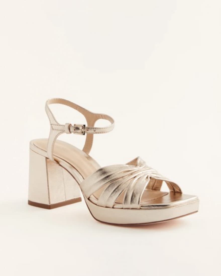 Reformation Maize Gold Platform Sandal - Image 5