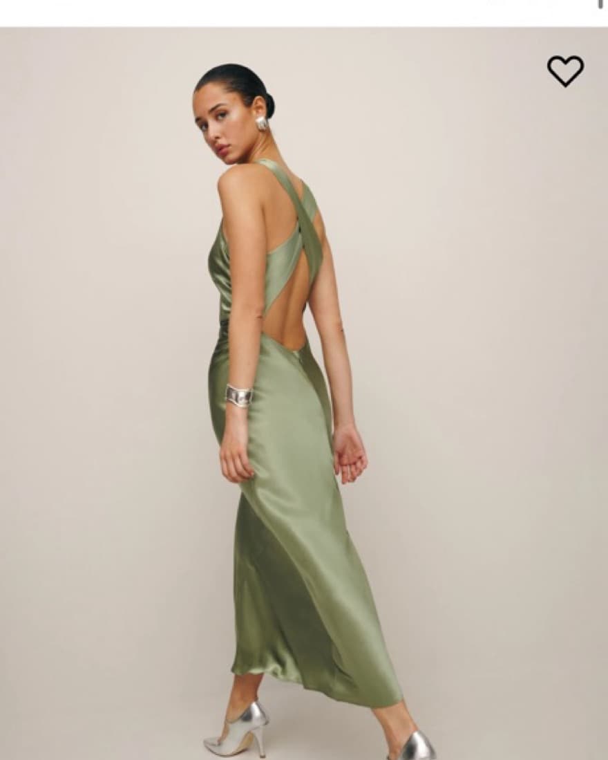 Reformation casette silk dress  - Image 3