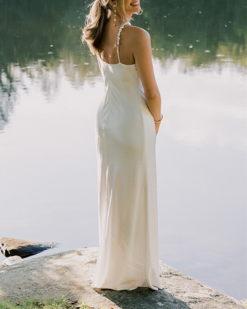 Staud Cadence Dress in Pearl - Image 3