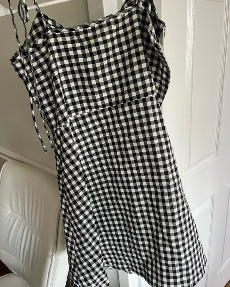 Black And White Baby Doll Dress - Image 2