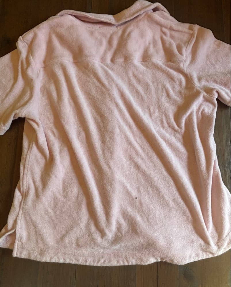 Frankie’s Bikinis Pink Terry Coverup Top - Image 6