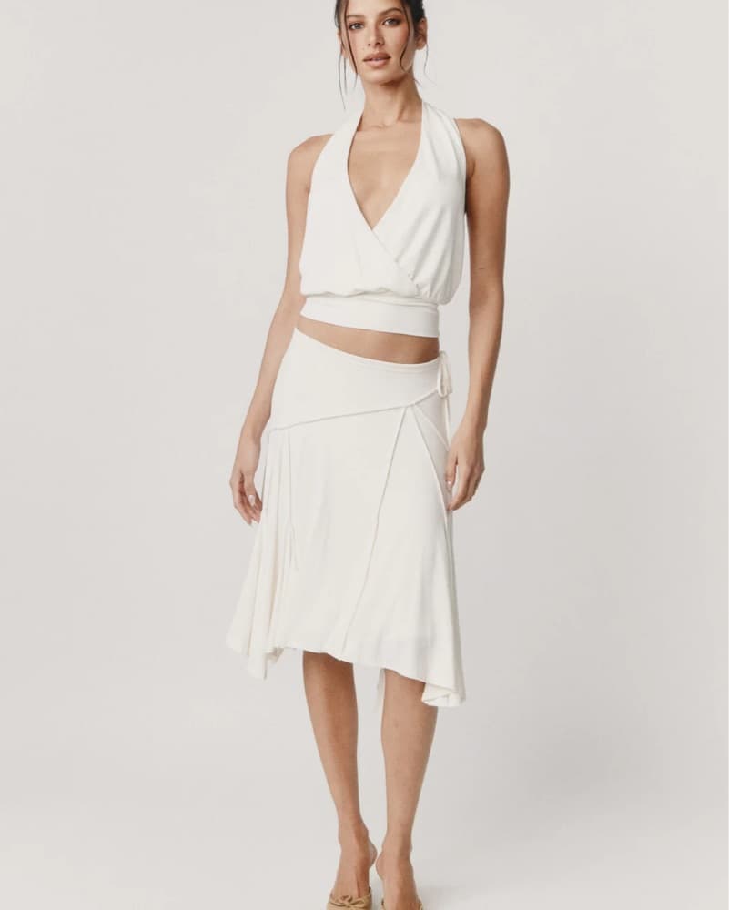 With Jean Sharni Top White - Image 3