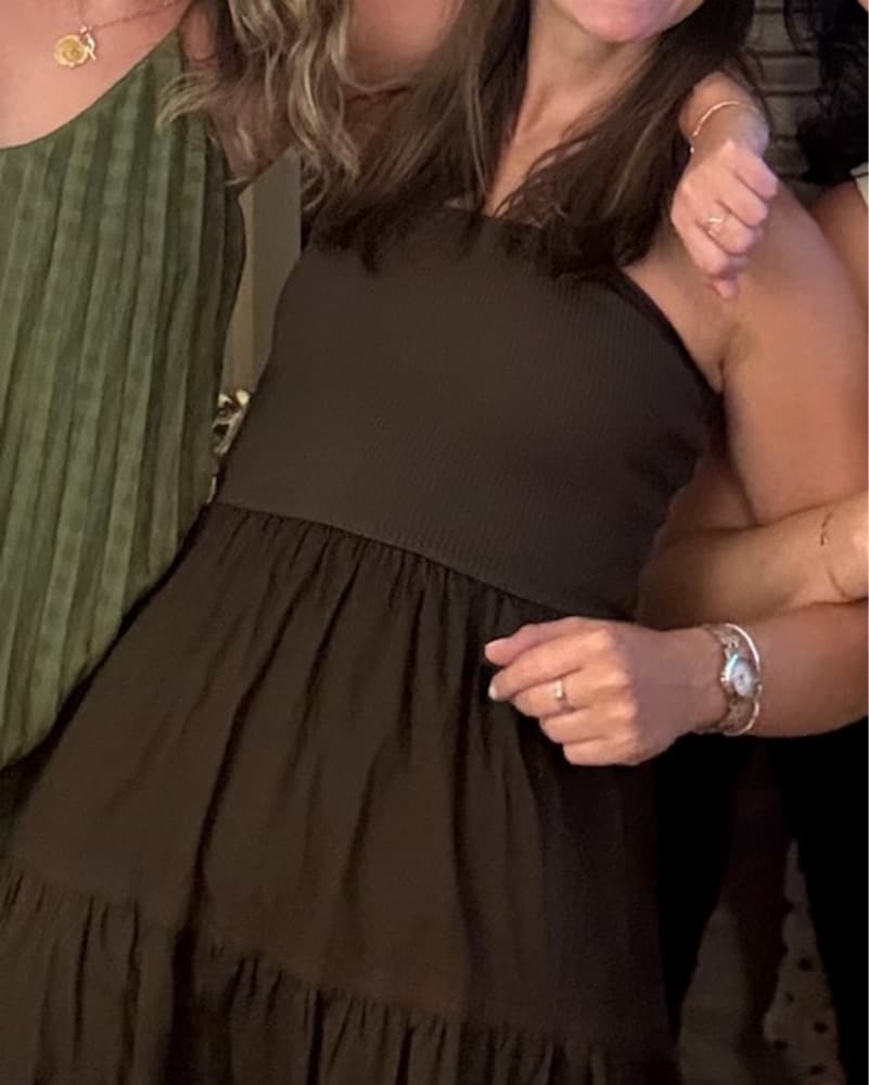 Brown Strapless dress  - Image 2
