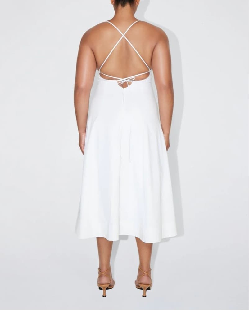 KHY White Midi Dress - Image 5