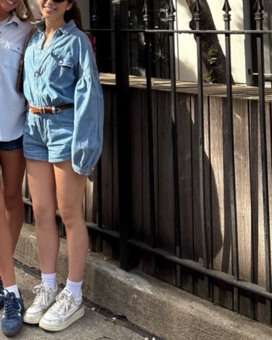 Free People Denim Romper - Image 2
