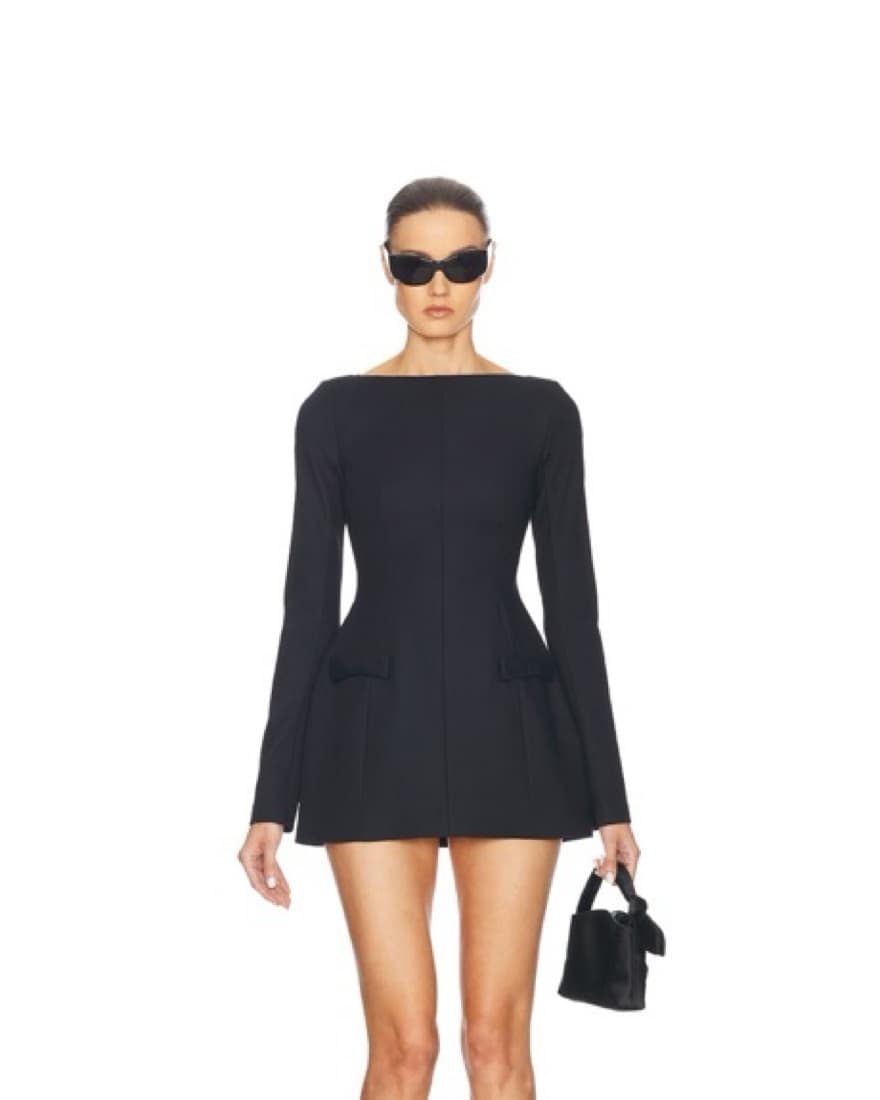 Helsa Parasol Dress In Black - Image 1