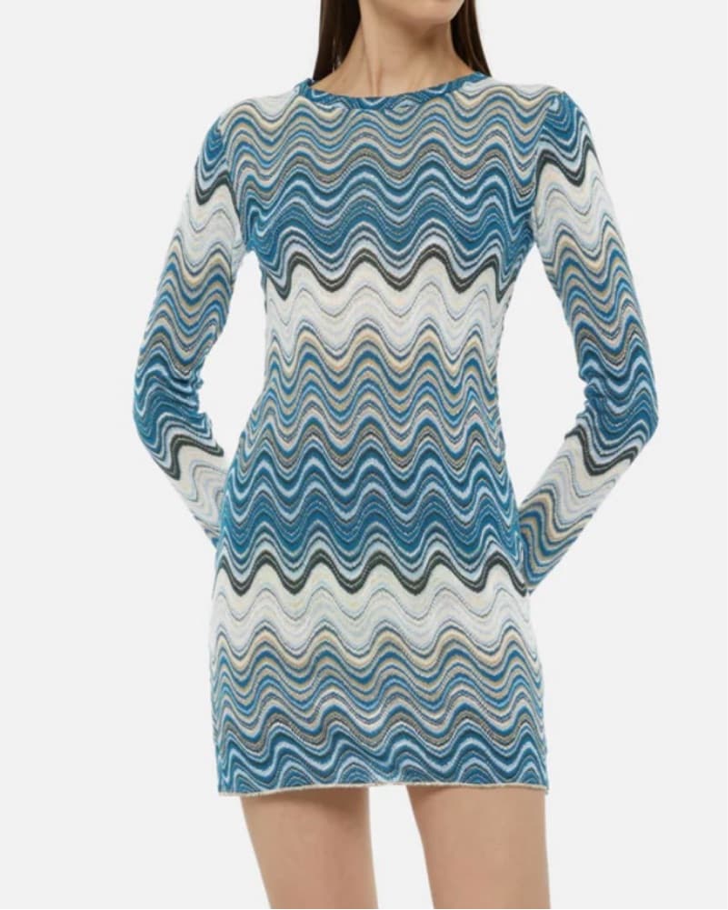 IMANY RASCHEL MINI DRESS IN TEAL HUES - Image 1