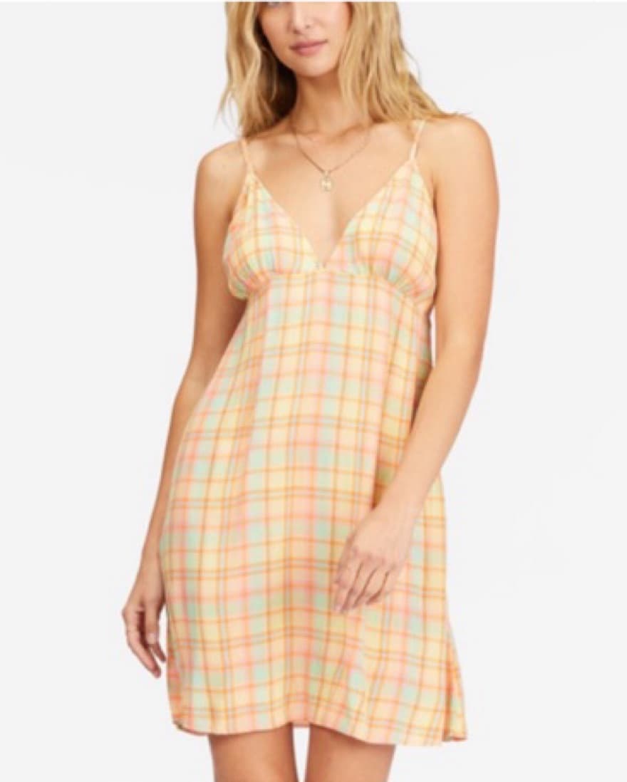 Sunny Plaid Camisole Mini Dress - Image 1