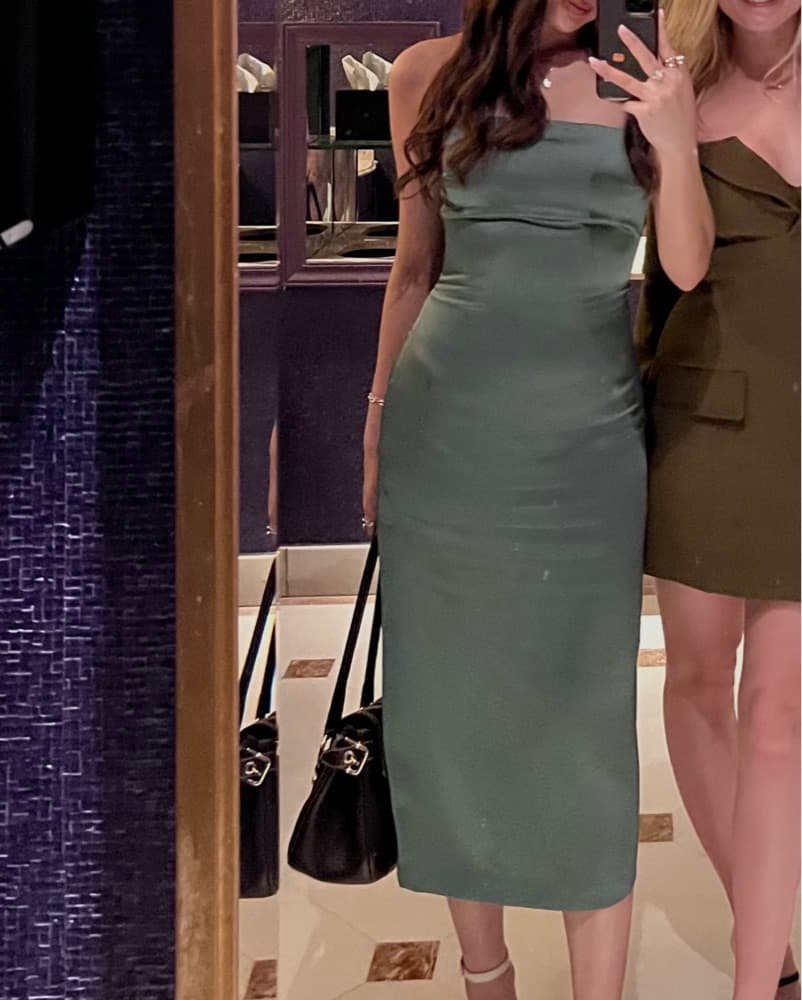 Ramy Brook Green Midi Dress - Image 2