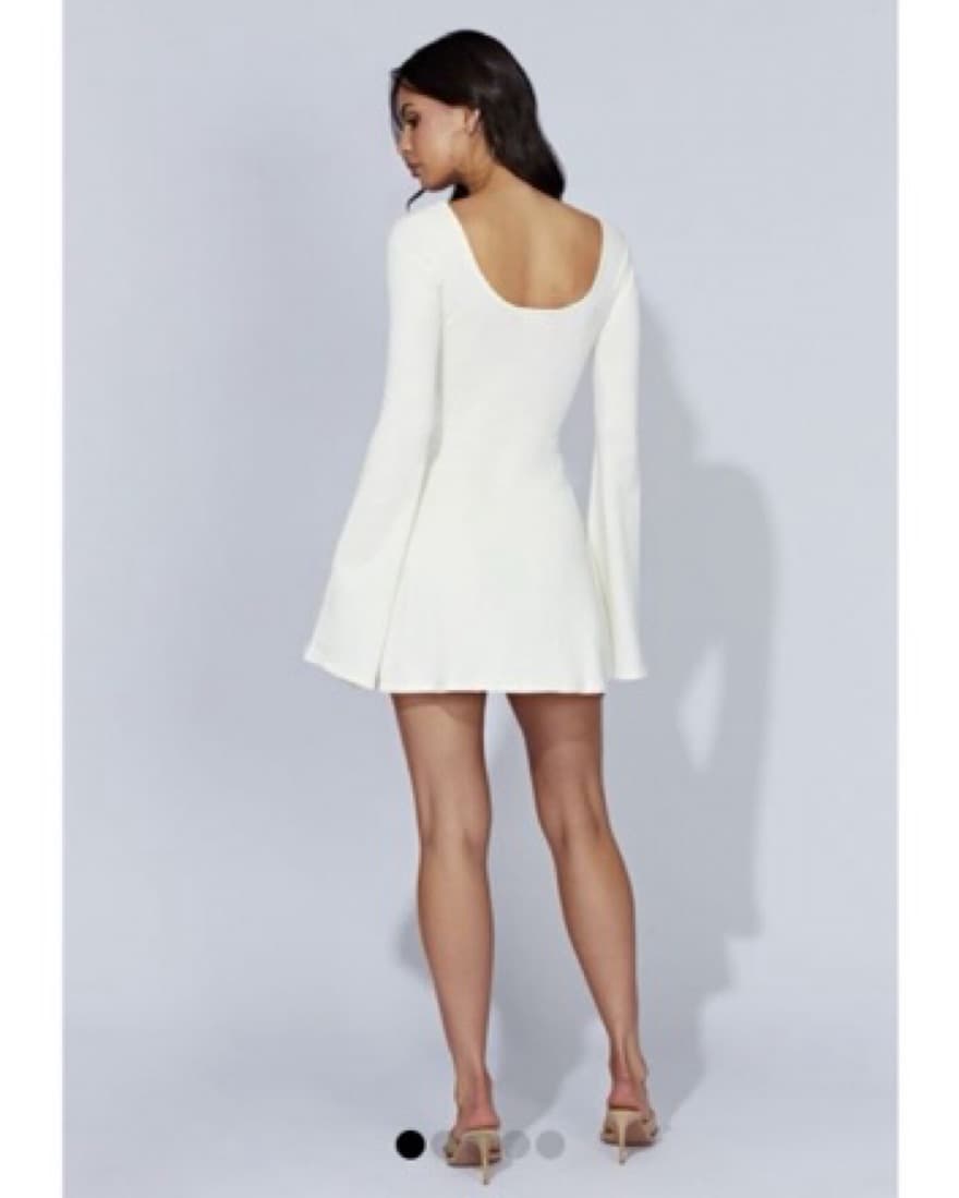 Meshki White Knit Dress - Image 2