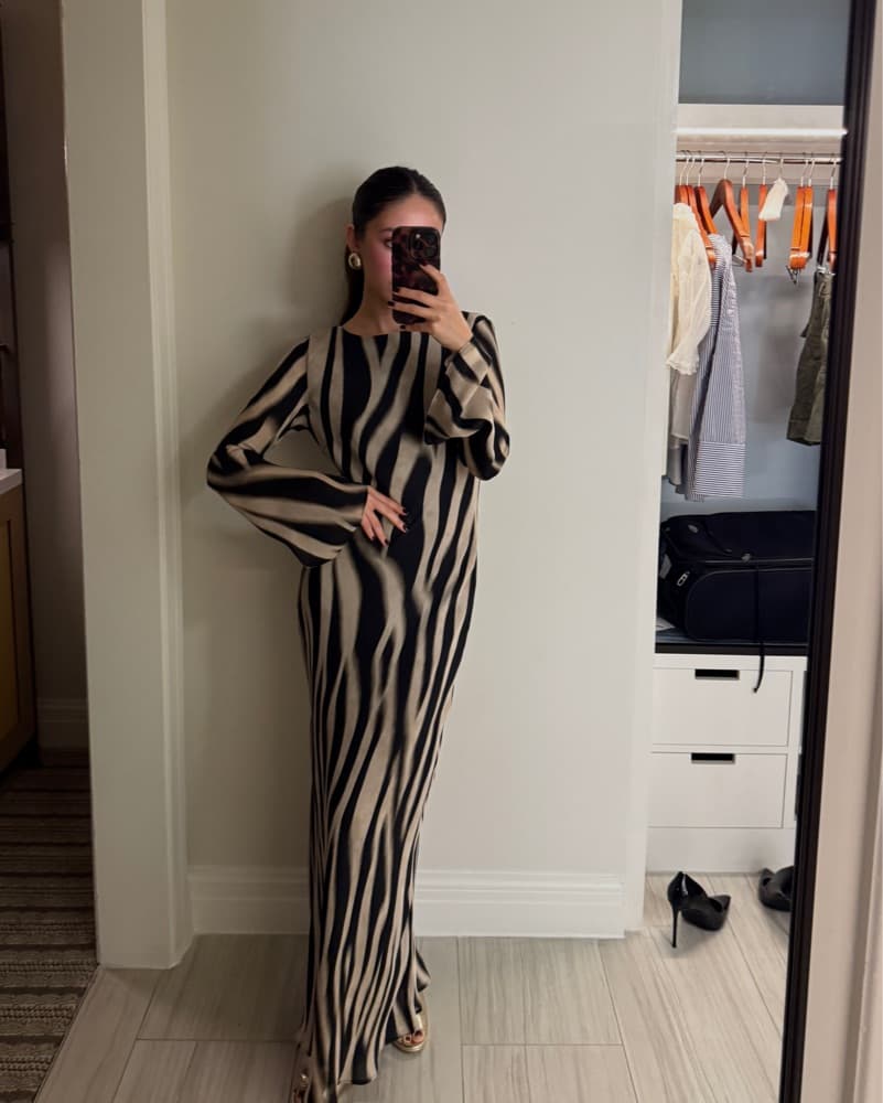Mango A-LINE ANIMAL-PRINT DRESS - Image 3