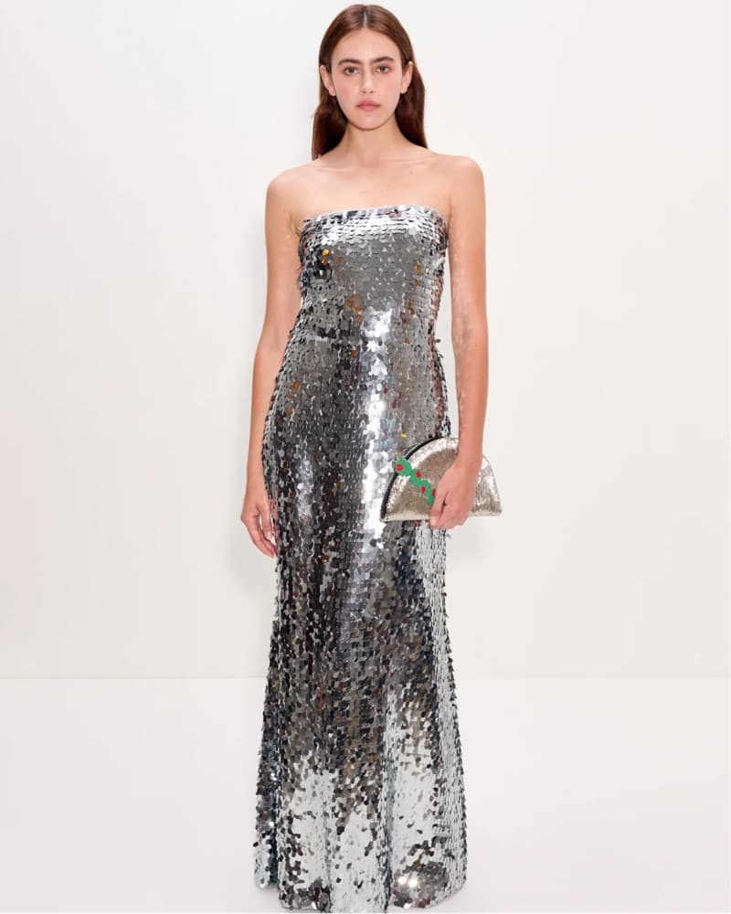 Simon Miller Strapless Sequin Dress - Image 1