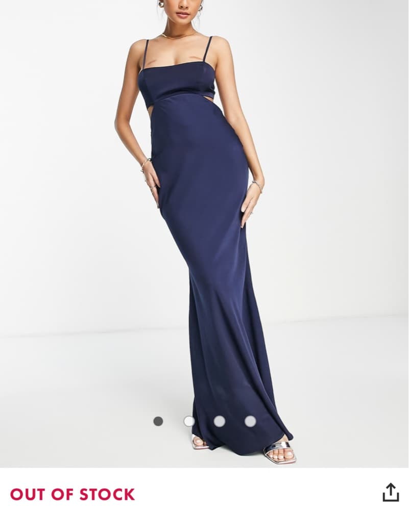 ASOS DESIGN satin maxi dress  - Image 1