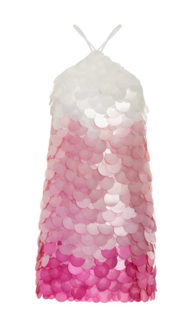 Pink Sequin Mini Dress - Image 1