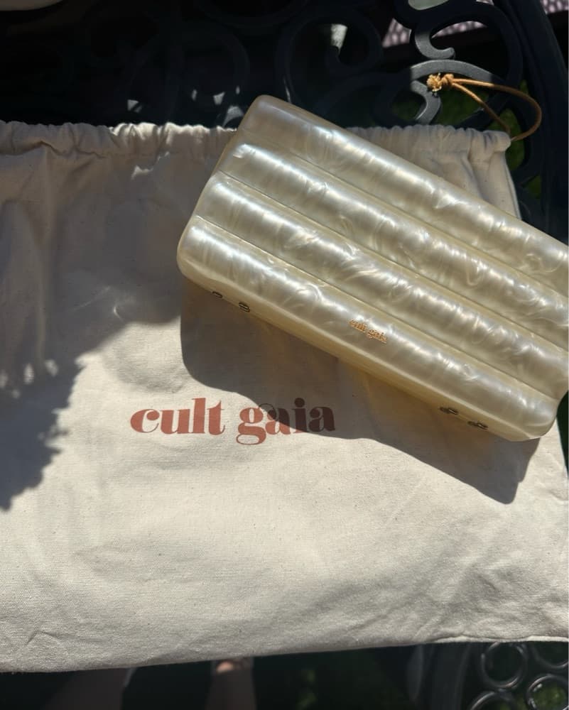 Cult Gaia Luxurious Molded Acrylic Clutch - Image 3