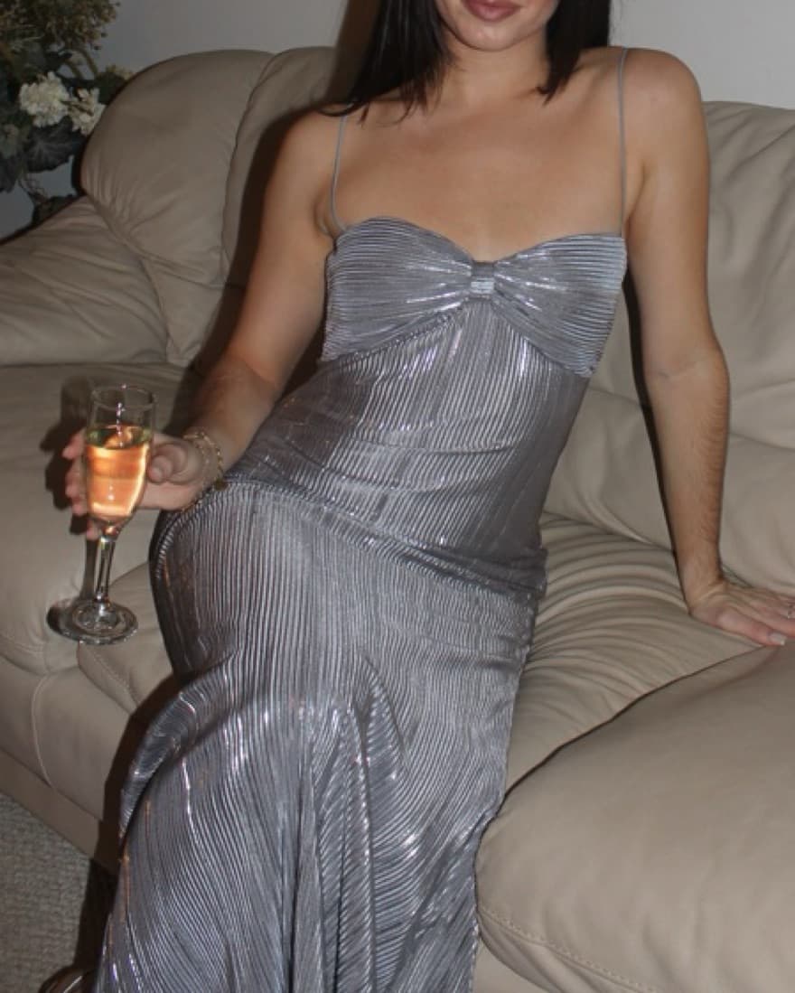 MYA GOWN IN SILVER GRAY - Image 5