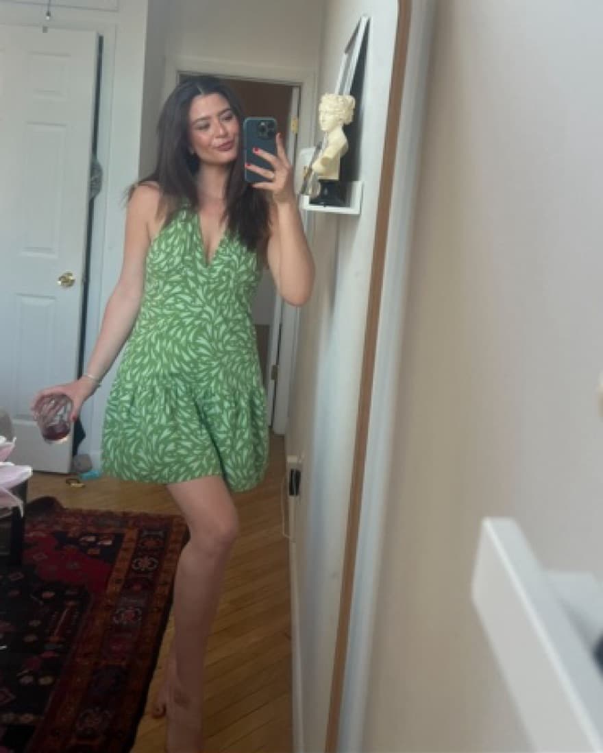 Free People Cecil Halter Mini Dress Gree - Image 6
