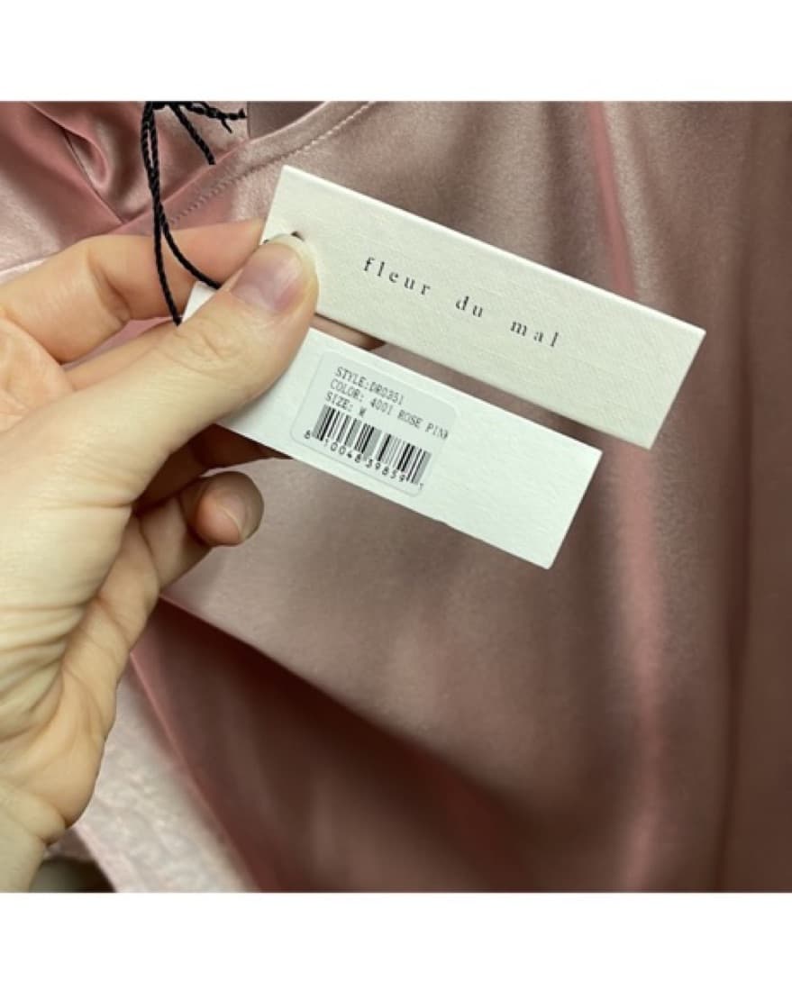 Fleur de Mal Silk Pink Dress - Image 2