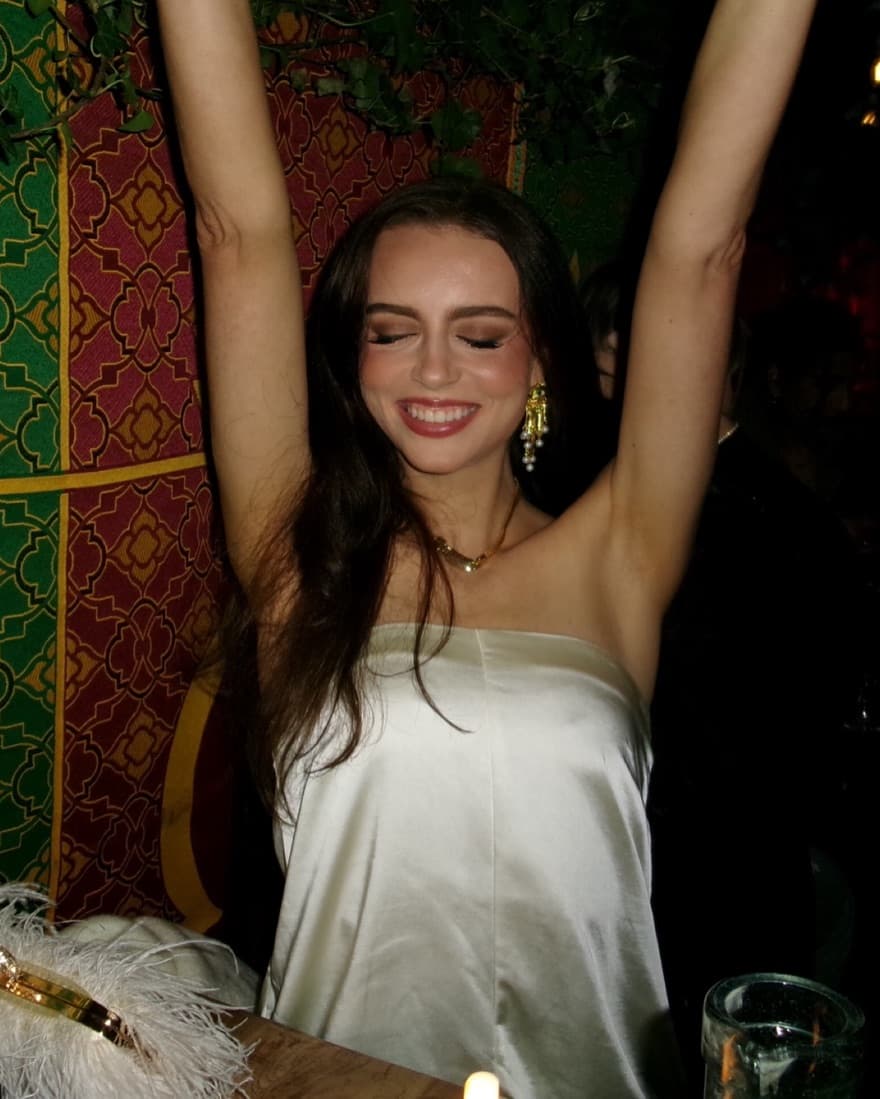 White Satin Strapless Jumpsuit - Image 3