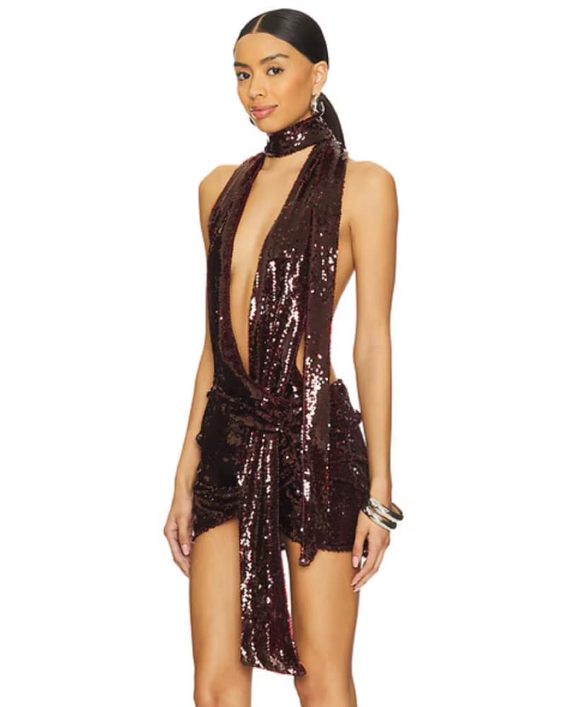 Revolve Mini Sequin Dress - Image 2