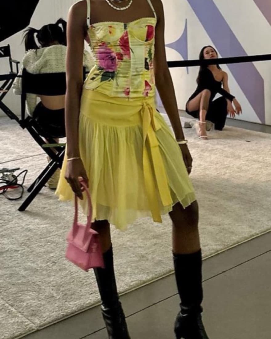 Blumarine Yellow Skirt - Image 1
