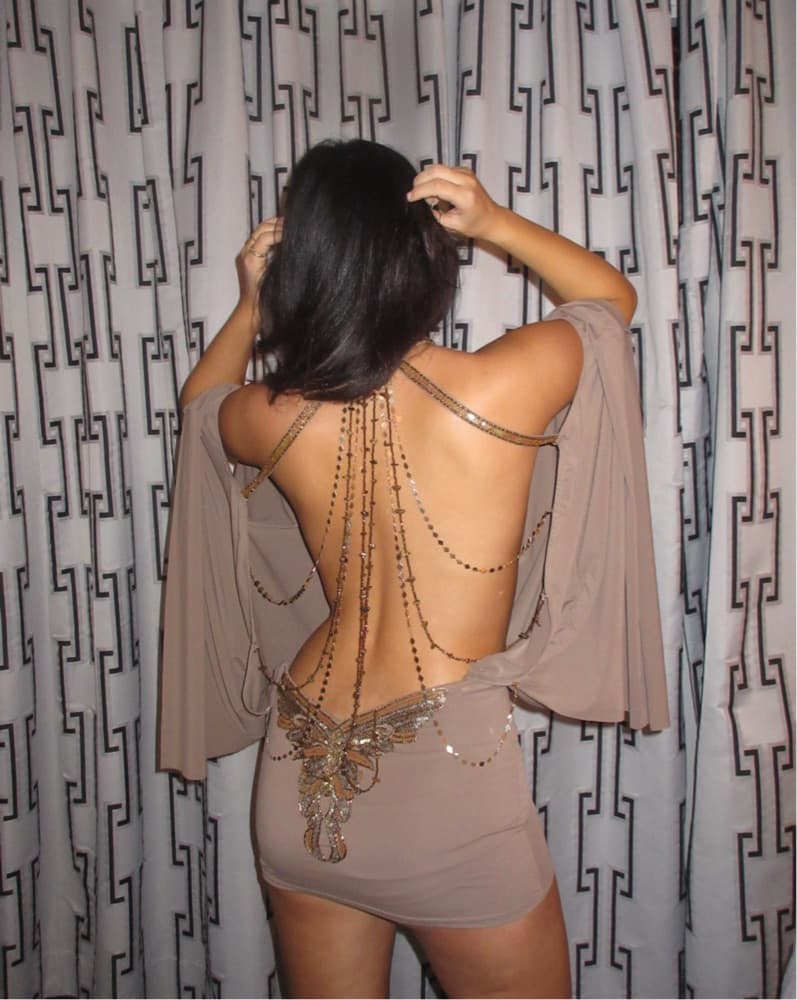 Alula Embellished Butterfly Mini Dress - Image 1