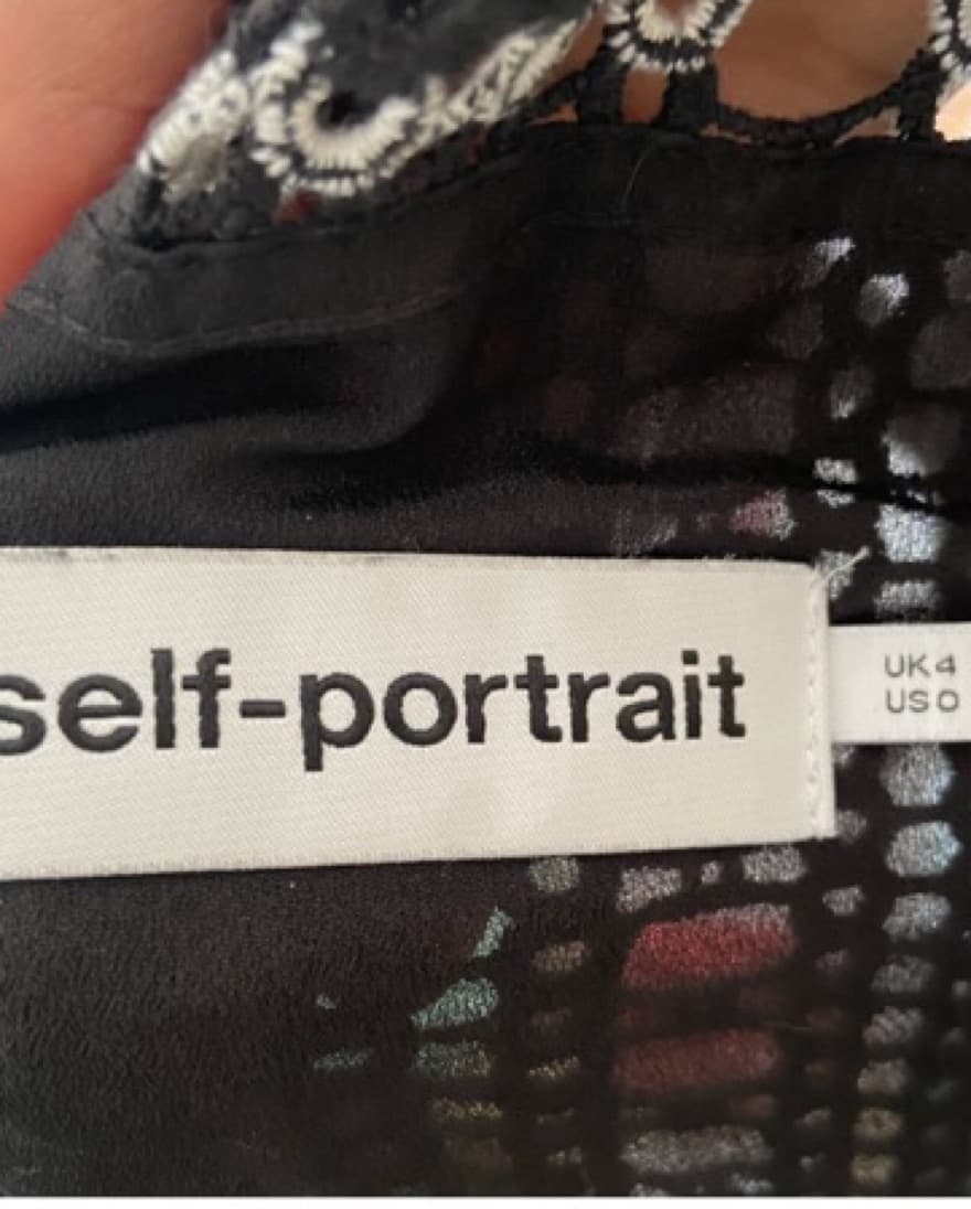 ($500) Self Portrait Black Mini Dress - Image 2