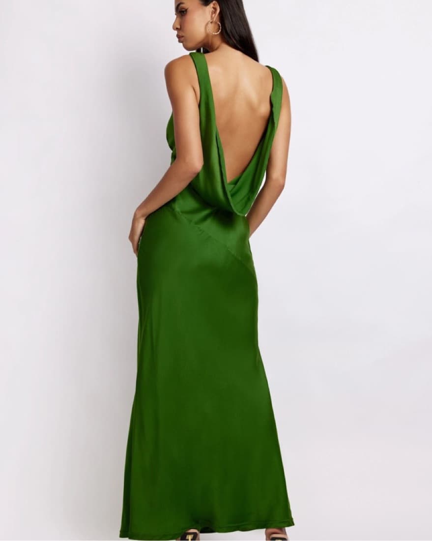 Meshki Nadia Maxi Satin Dress With Back  - Image 2