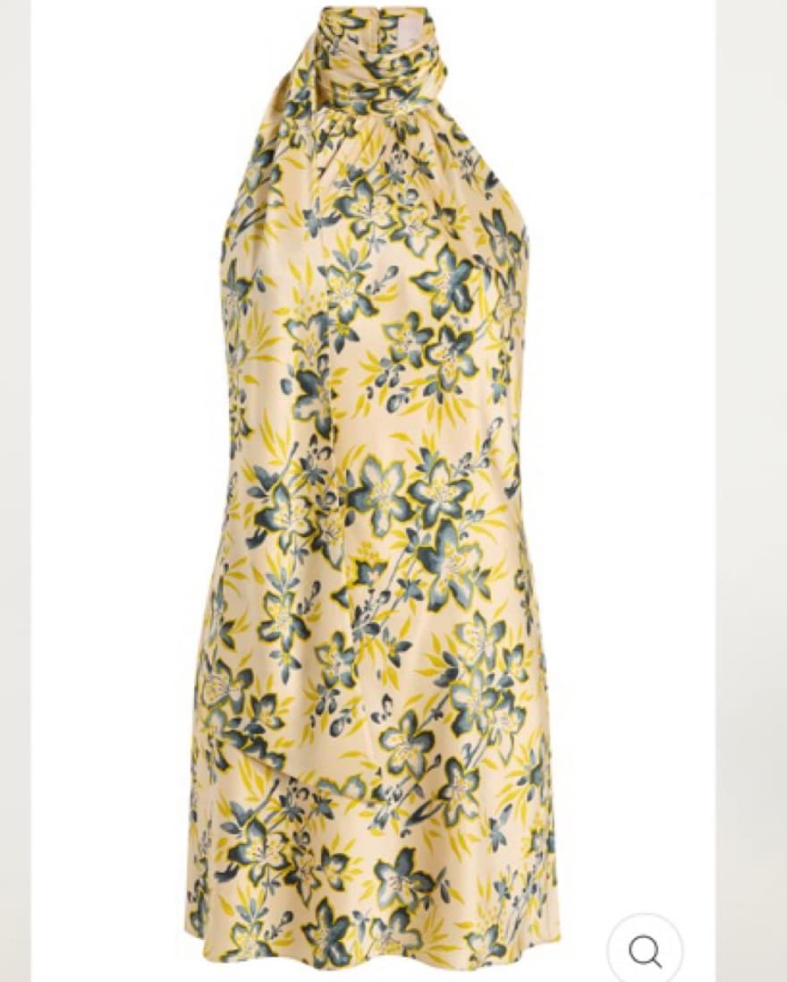 Cinq e Sept Floral Halter Mini Dress - Image 2