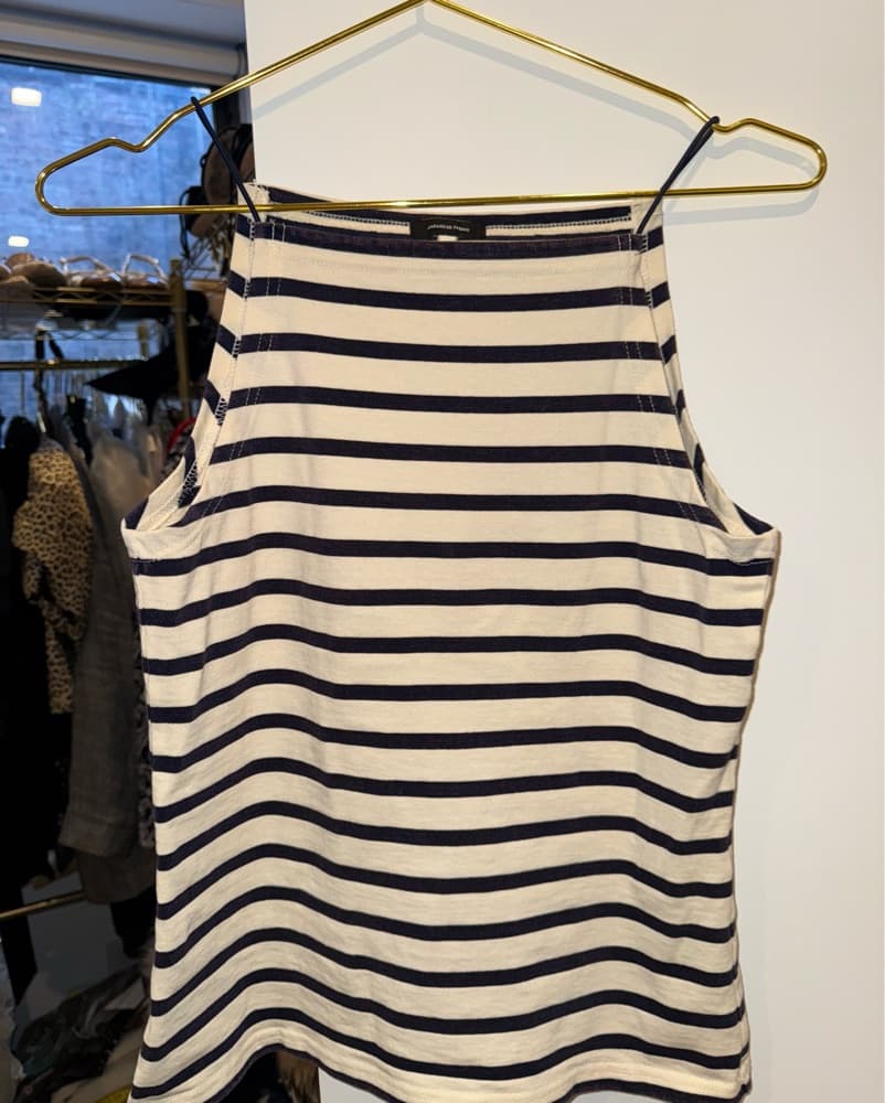 R13 Striped Halter Tank Top - Image 1