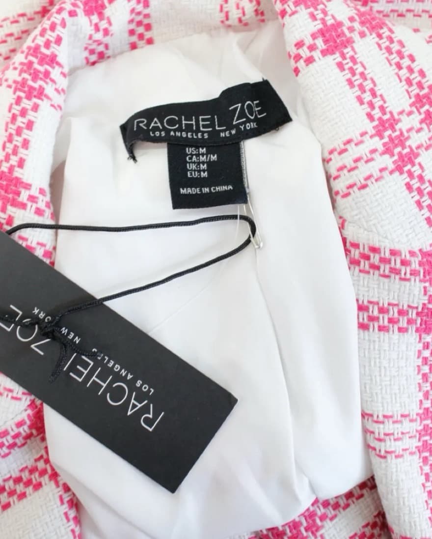 Pink Gingham Formal Blazer - Image 2