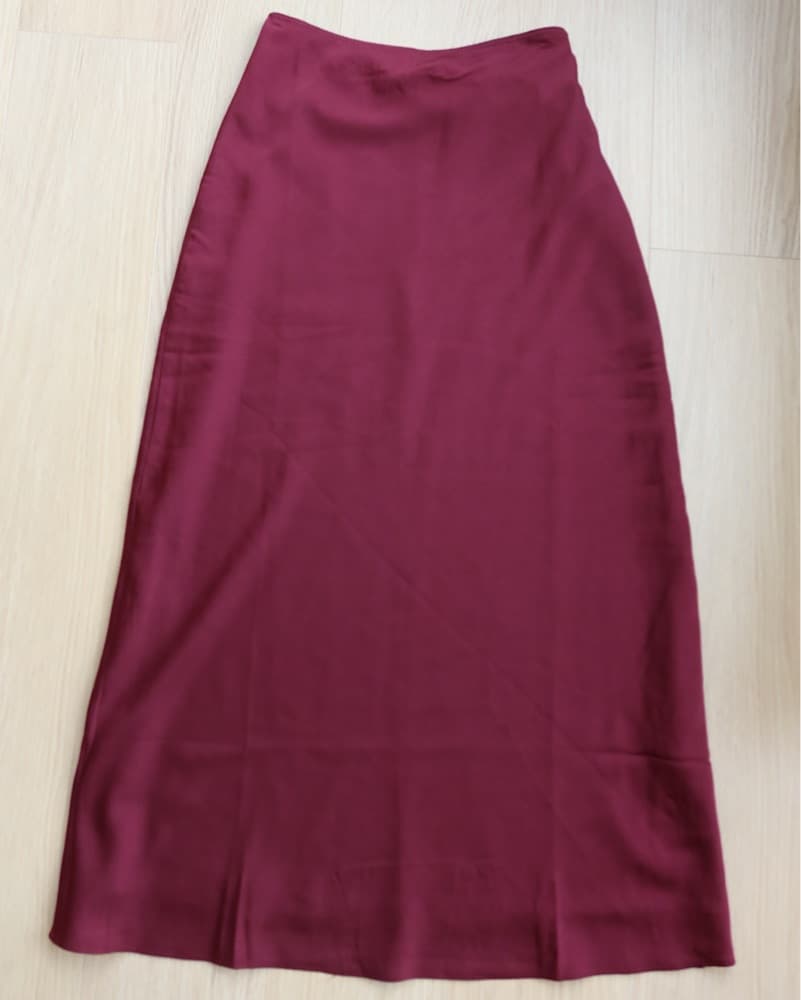 Long Maroon Skirt - Image 1
