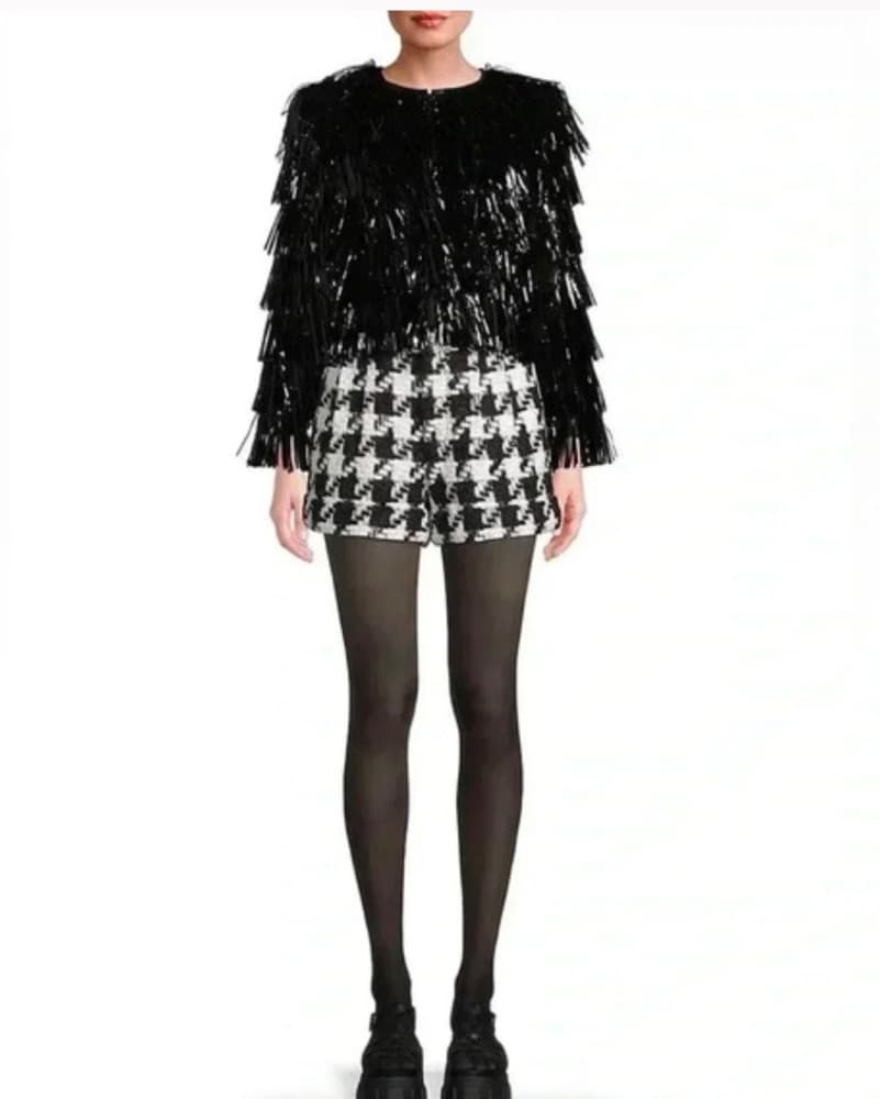 Alice And Olivia Black Tinsel Jacket - Image 1