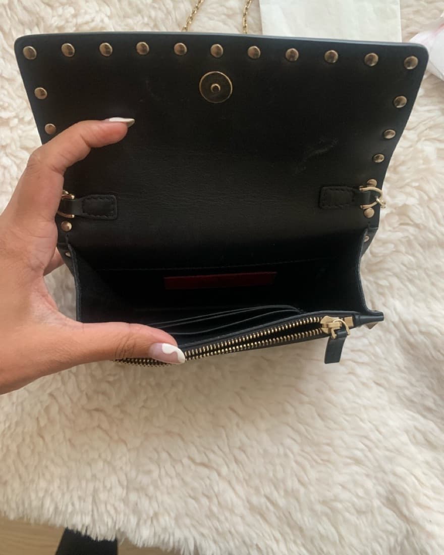 Valentino ROCKSTUD CALFSKIN CHAIN POUCH - Image 2