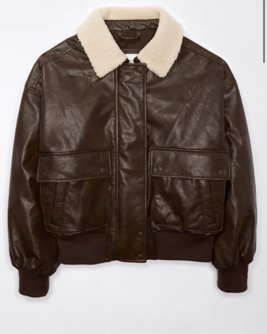 Brown Aviator Jacket  - Image 2