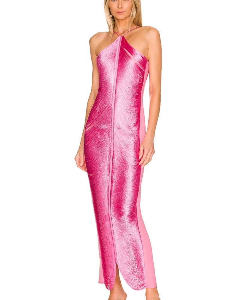 Cult Gaia Pink Renata Gown Dupe XS - Image 1