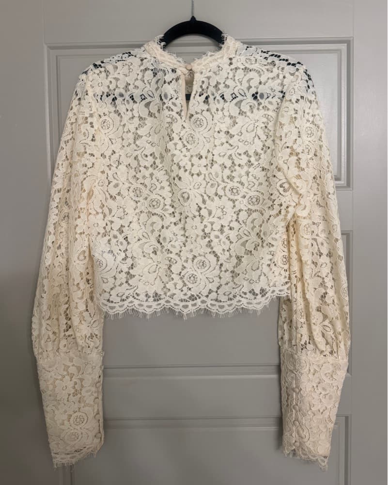 Bardot Revolve White Lace Top  - Image 4