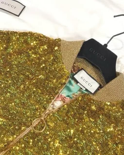 Gold Sequin Gucci Jacket - Image 2