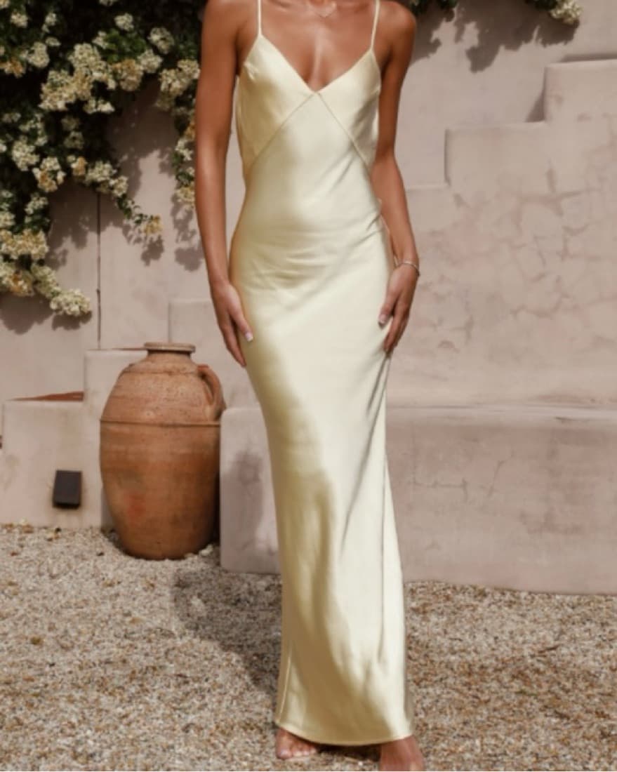 Butter YellowBilly J Gisella Maxi Dress  - Image 1