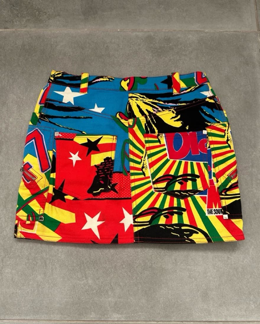 Vintage Dior Rasta Skirt  - Image 6