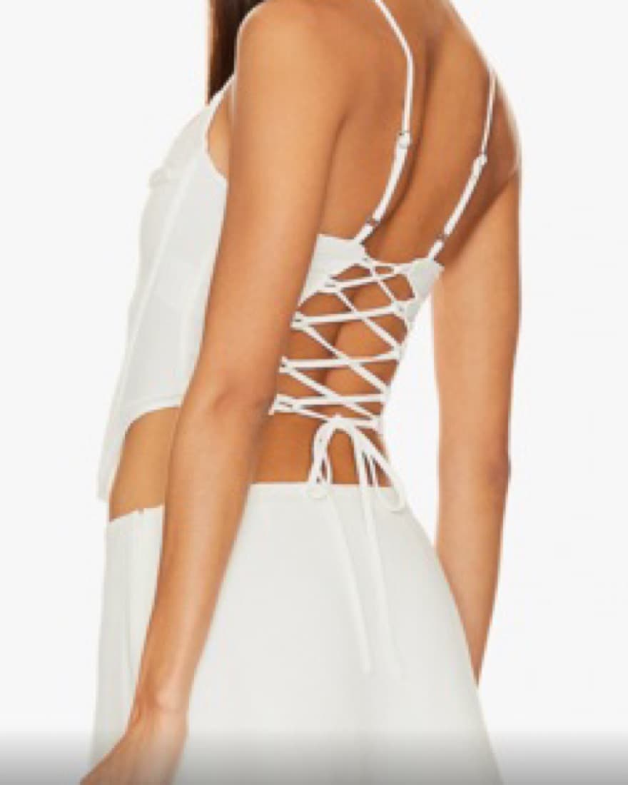 Mioau X Revolve Love Corset In White - Image 3