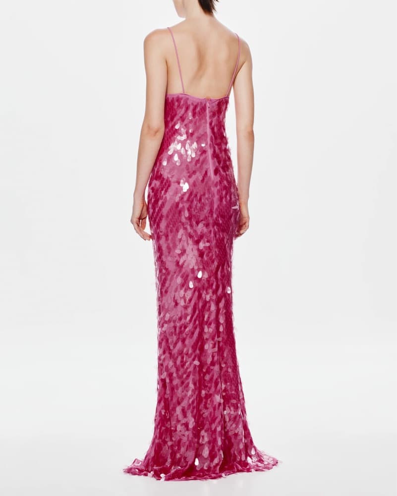 Misha Sapphire Sequin Dress - Image 2