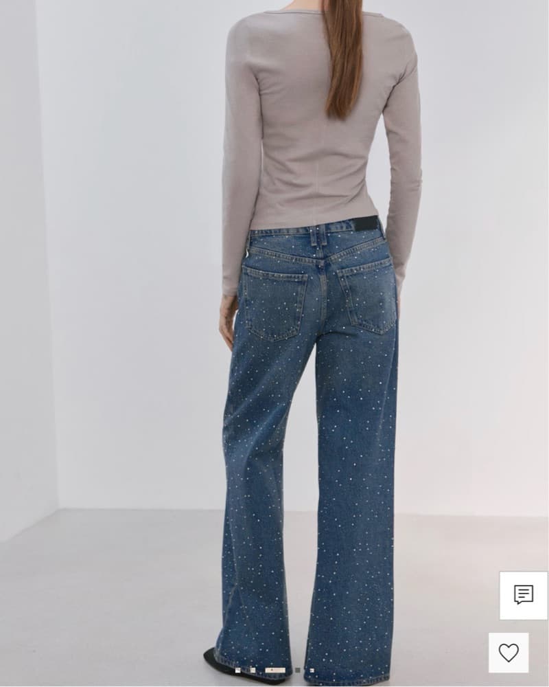 Chic Denim Pants with Constellation Detailing - Image 2