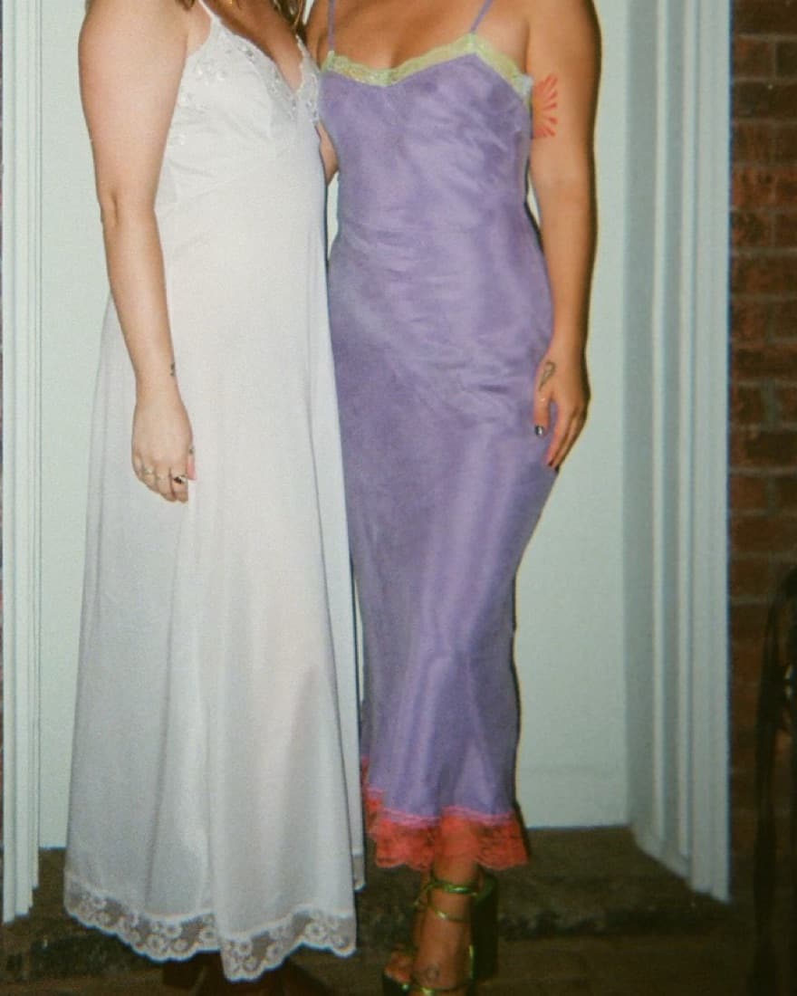 VRG GRL Main Event Bias Cut Maxi Dress - Image 1