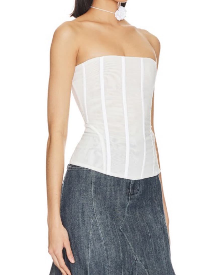 Miaou Mesh Corset Top - Image 1