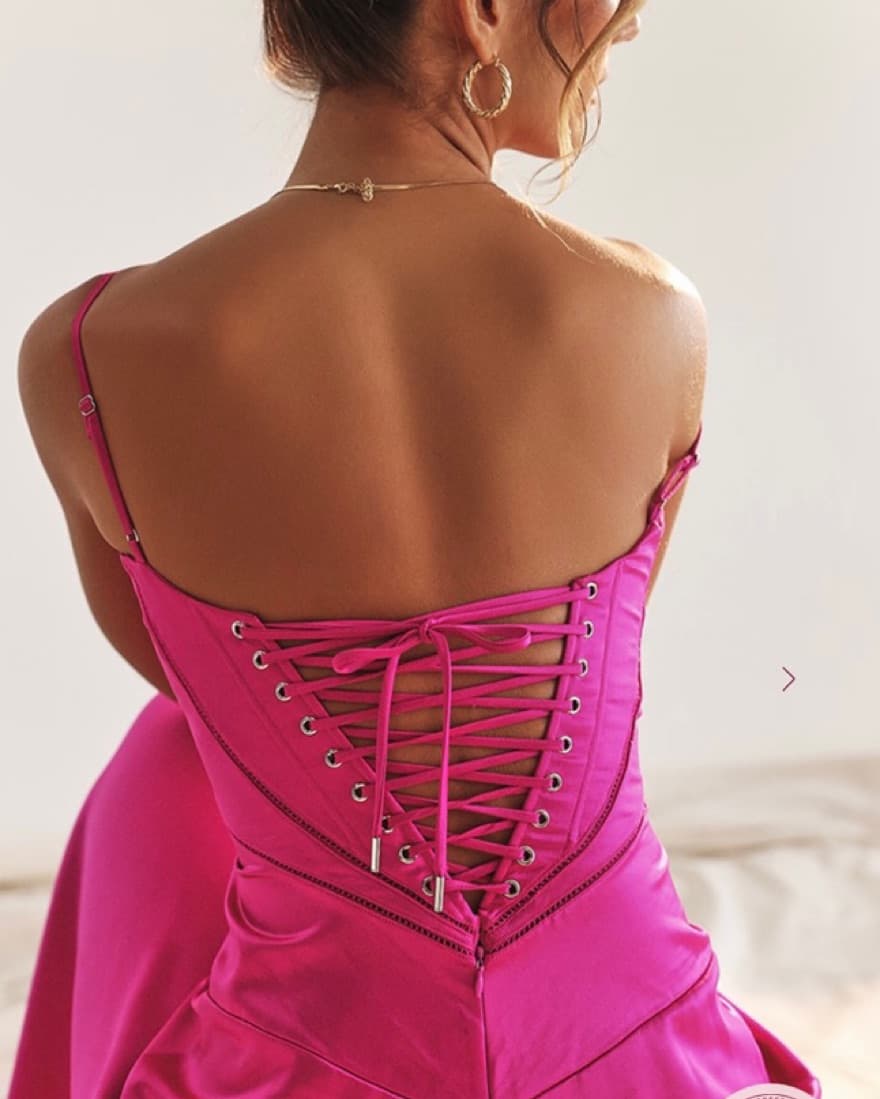 House Of CB Anabella Fuchsia Maxi Dress - Image 2